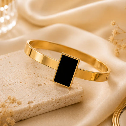 Luxury Luxury Black Rectangle Gold Bracelet for Women | Sultan Jewelers